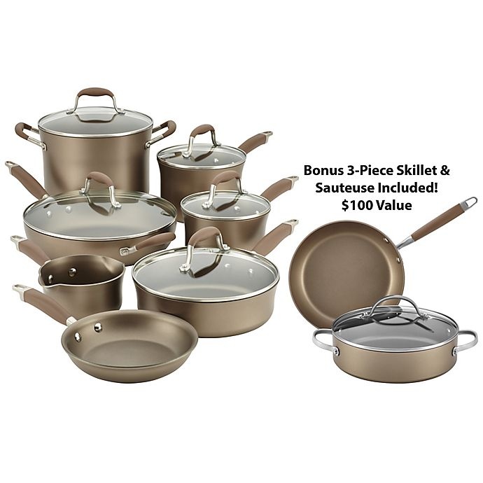 Anolon Advanced Umber 3-Piece Cookware Set