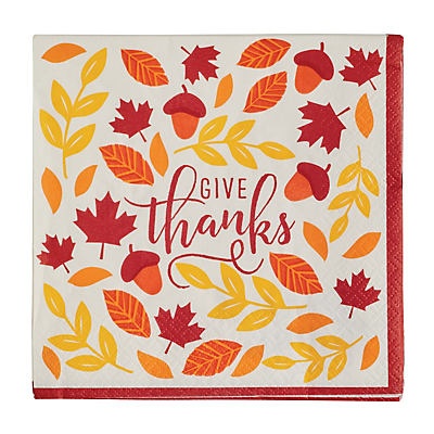 slide 1 of 1, Unique Industries Golden Branch Fall Lunch Napkins, 1 ct