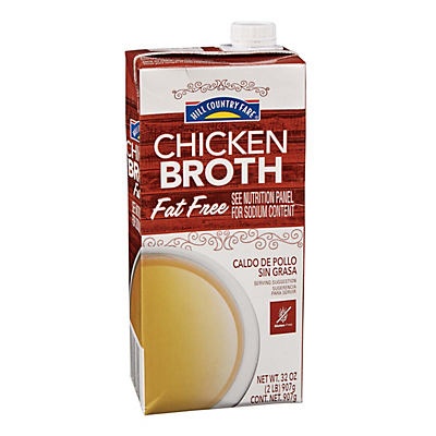 slide 1 of 1, Hill Country Fare Chicken Broth, 32 oz