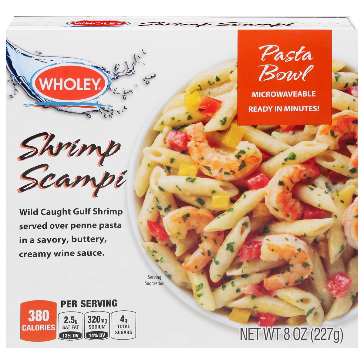 slide 10 of 13, Wholey Shrimp Scampi Pasta Bowl 8 oz, 8 oz