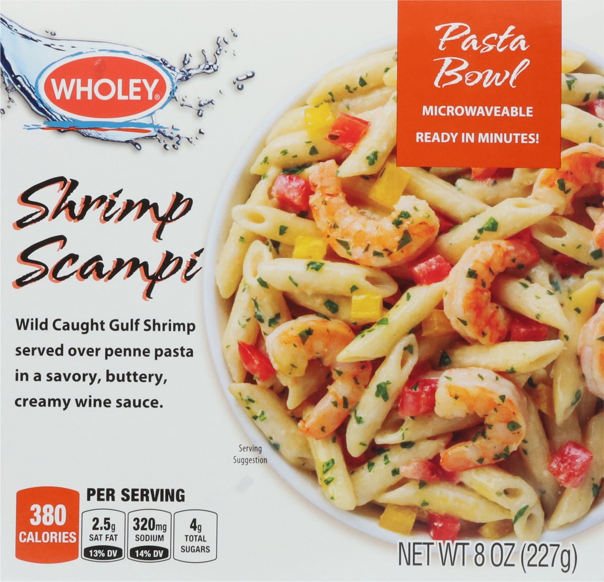 slide 6 of 13, Wholey Shrimp Scampi Pasta Bowl 8 oz, 8 oz