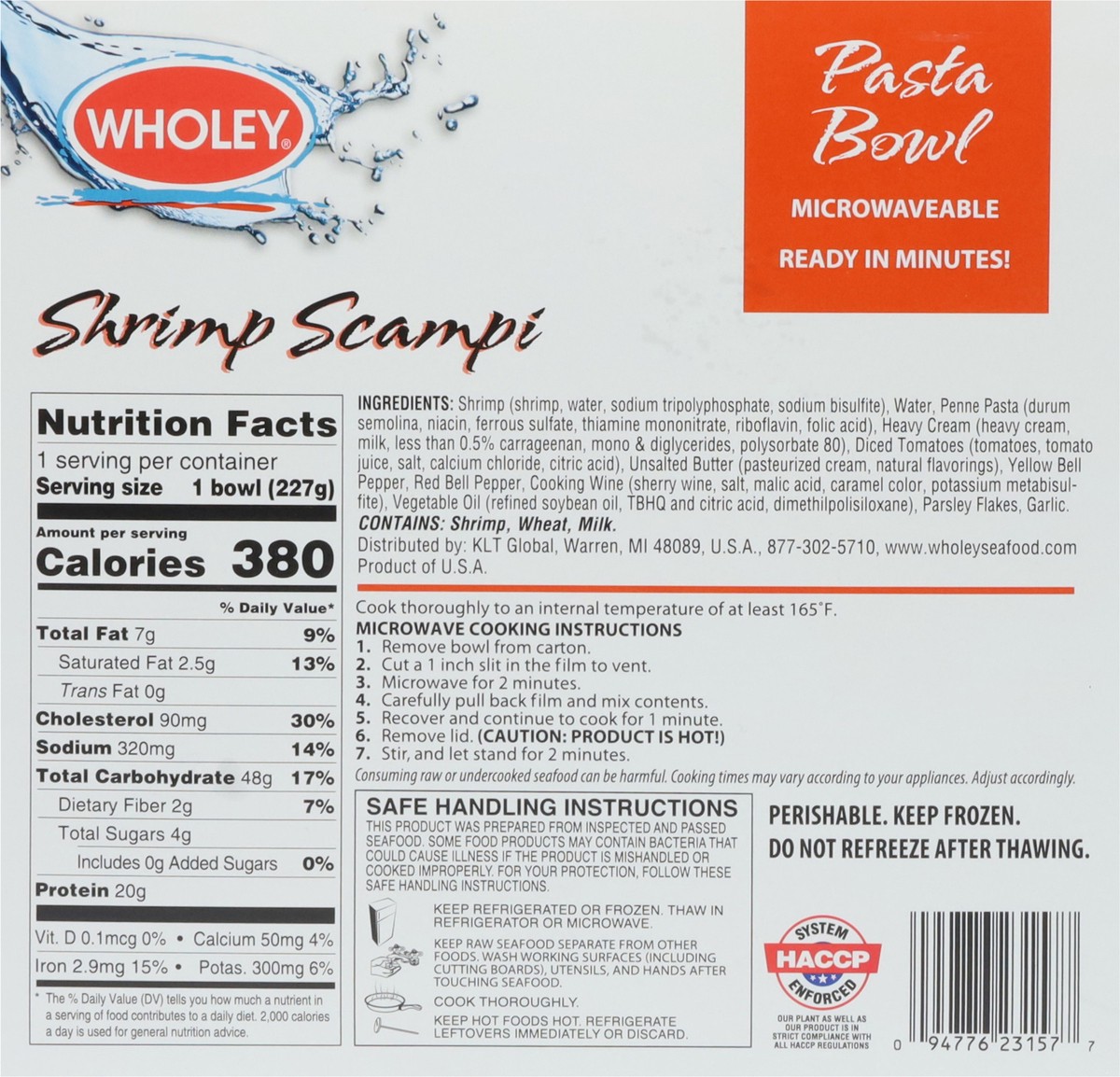 slide 11 of 13, Wholey Shrimp Scampi Pasta Bowl 8 oz, 8 oz