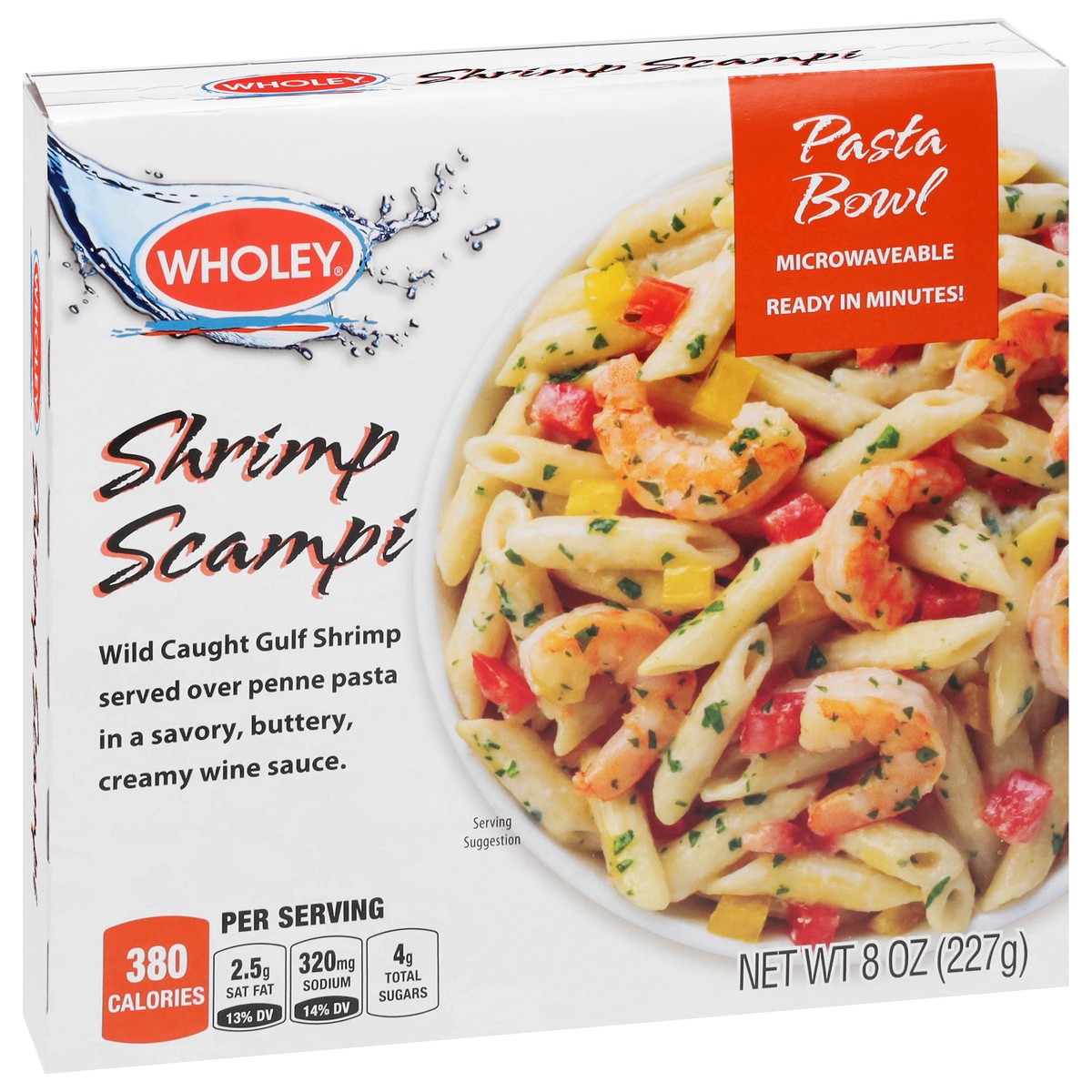 slide 4 of 13, Wholey Shrimp Scampi Pasta Bowl 8 oz, 8 oz