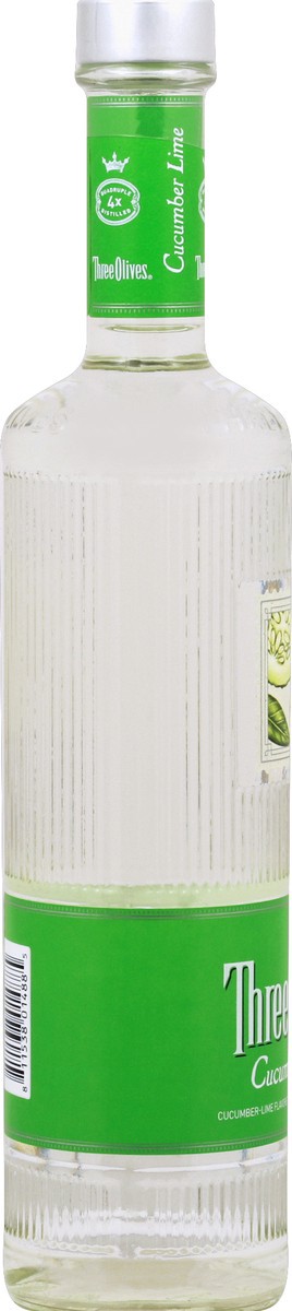 slide 4 of 7, Three Olives Cucumber Lime Vodka, 750 ml