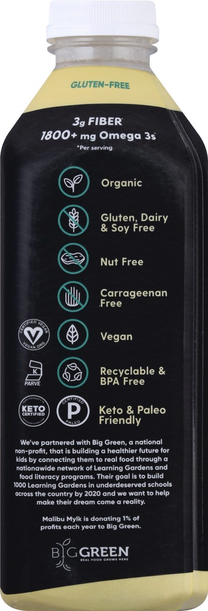 slide 5 of 11, Malibu Mylk Organic Unsweetened Flax Mylk 32 oz, 32 fl oz