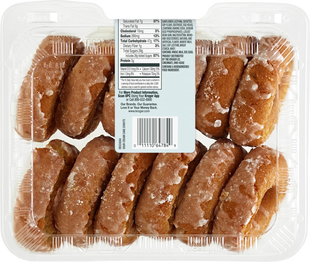 slide 3 of 3, Bakery Fresh Sour Cream Cake Donuts, 12 ct