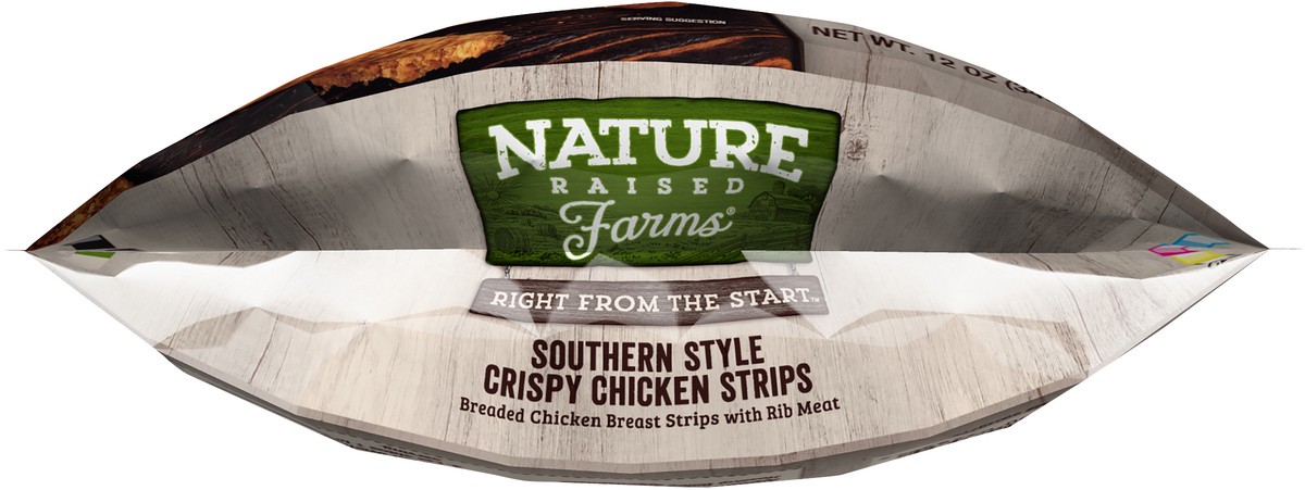 slide 3 of 8, NATURE RAISED NatureRaised Farms Southern Style Crispy Chicken Strips, 12 oz. (Frozen), 12 oz