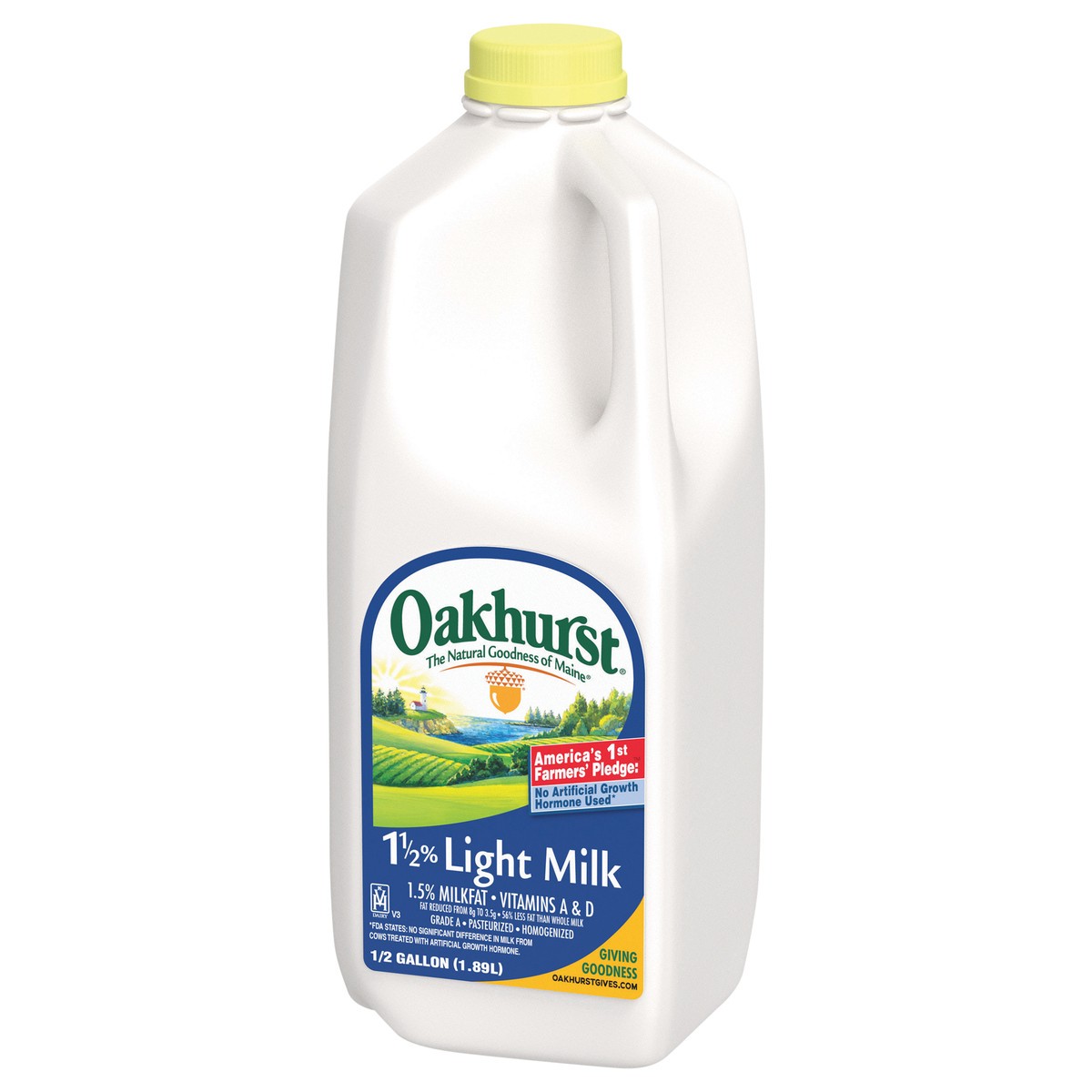 slide 4 of 4, Oakhurst Milk 15pct Fat Uht - 64 FZ, 64 fl oz
