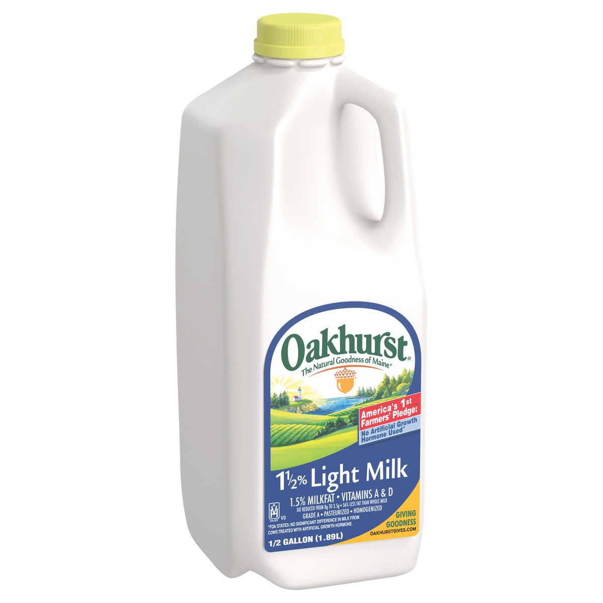 slide 2 of 4, Oakhurst Milk 15pct Fat Uht - 64 FZ, 64 fl oz
