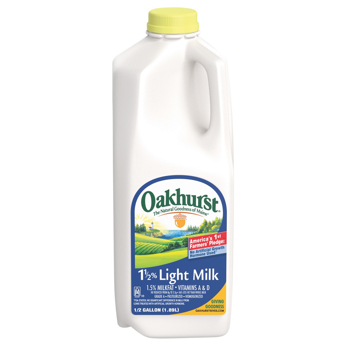 slide 1 of 4, Oakhurst Milk 15pct Fat Uht - 64 FZ, 64 fl oz