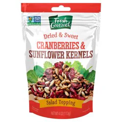 Fresh Gourmet 4 oz. Cranberries and Sunflower Kernels, Bag