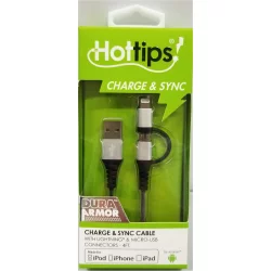 Hottips! Hottips Mfi 8pin Micro Usb Cable Combo