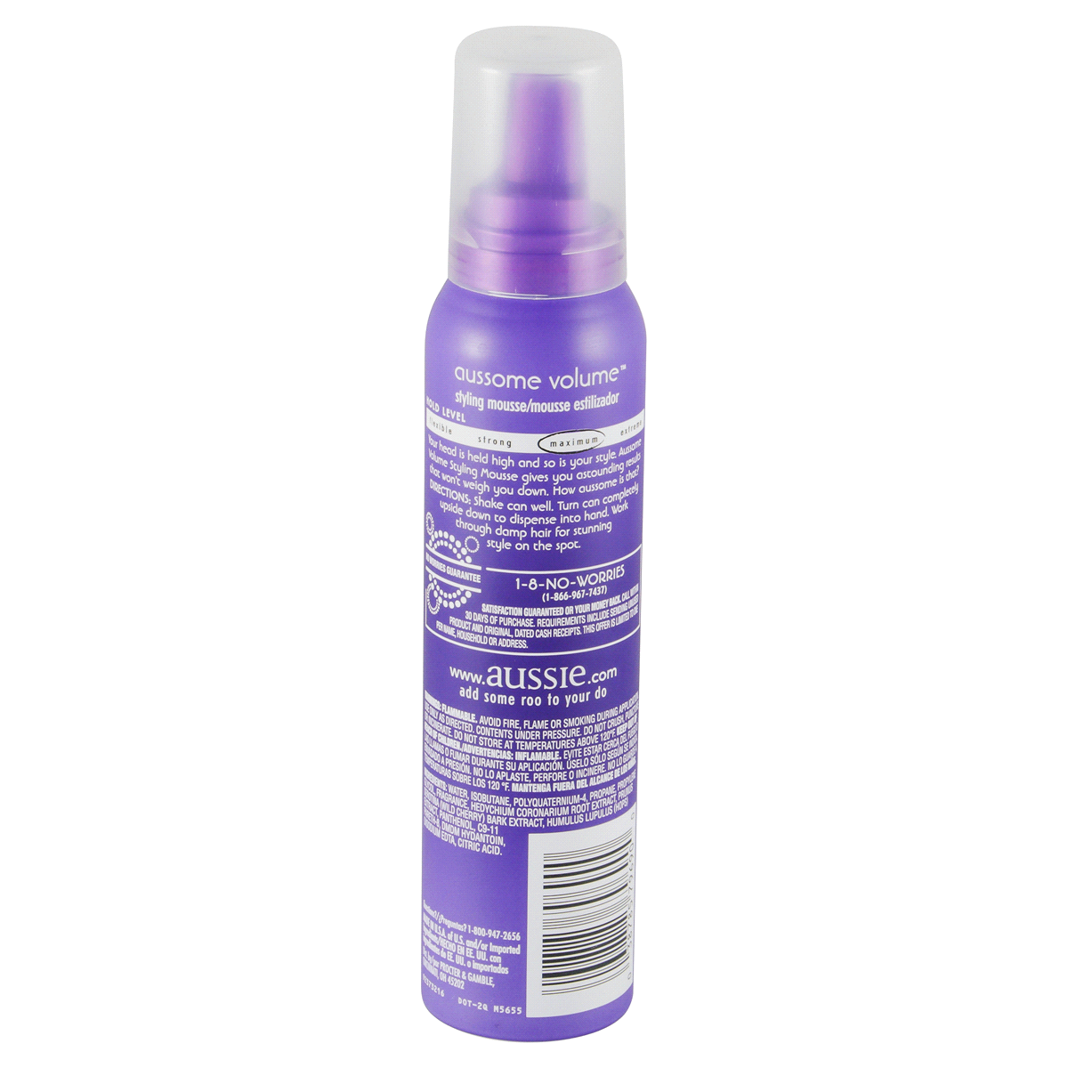 slide 2 of 2, Aussie Headstrong Volume Mousse, 6 oz