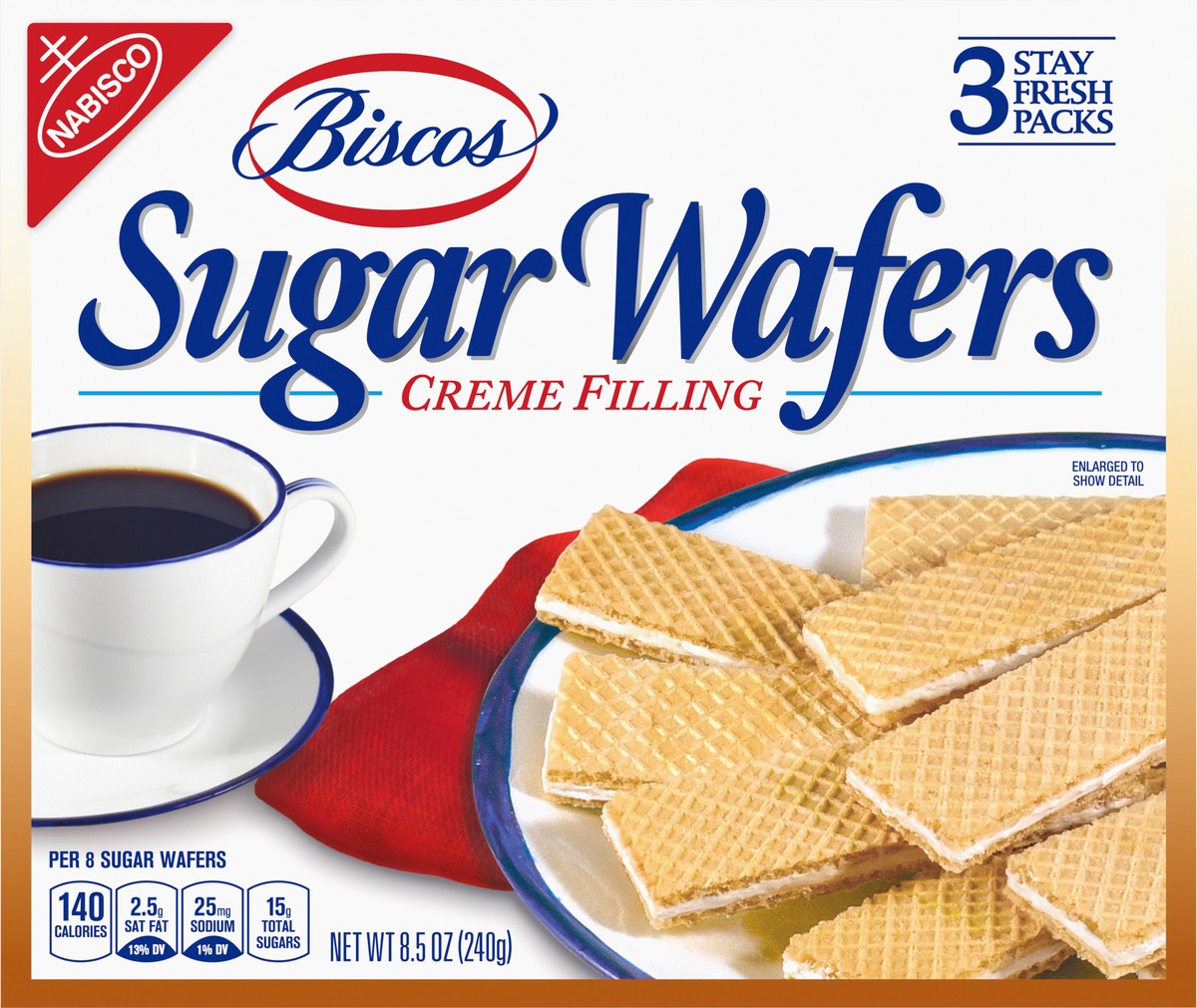 slide 7 of 14, Biscos Creme Filled Sugar Wafers - 8.5 Oz, 8.5 oz