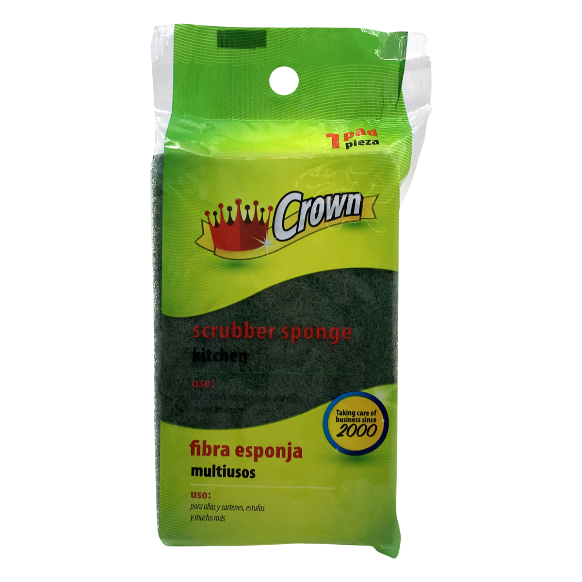 slide 1 of 1, Crown Scrubber Sponge, 1 ct