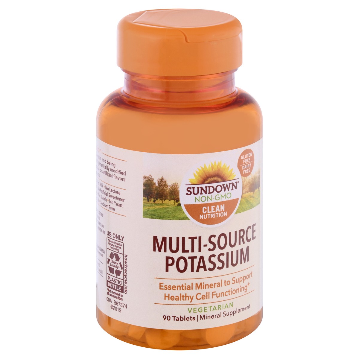 slide 2 of 9, Sundown Naturals Multi-Source Potassium Tablets, 90 ct