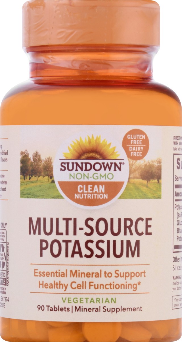 slide 6 of 9, Sundown Naturals Multi-Source Potassium Tablets, 90 ct