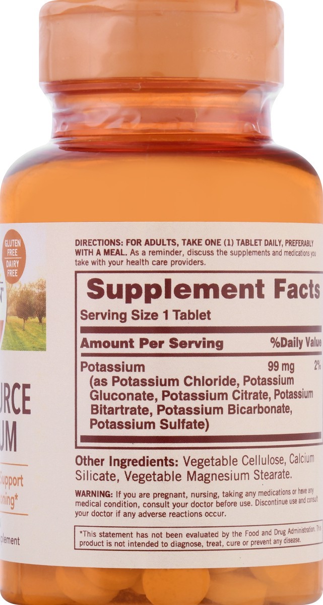 slide 8 of 9, Sundown Naturals Multi-Source Potassium Tablets, 90 ct