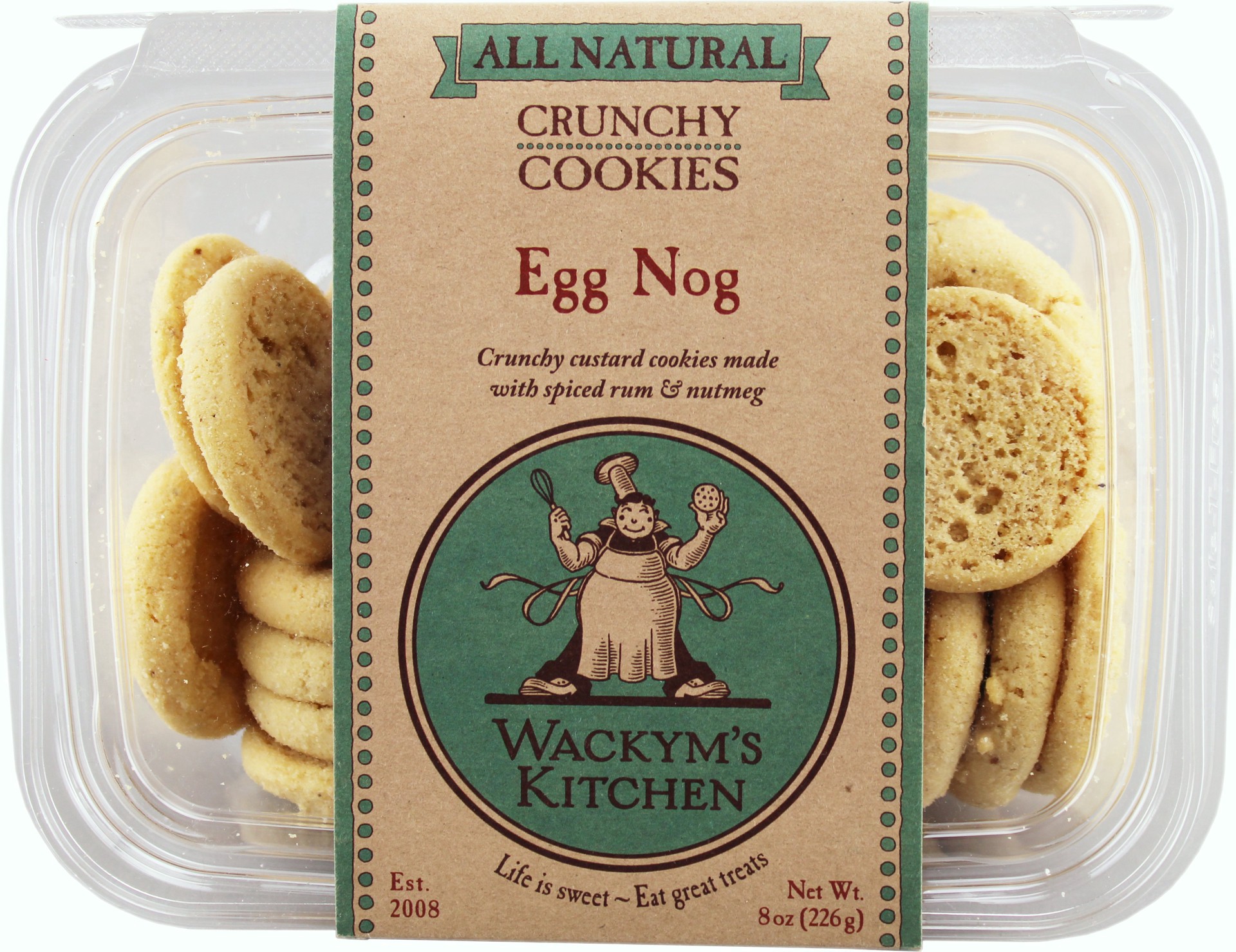 slide 1 of 1, Wackym's Kitchen Eggnog Cookies, 8 oz