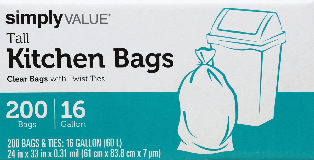 slide 3 of 4, Sv Can Liner Clear, 200 ct