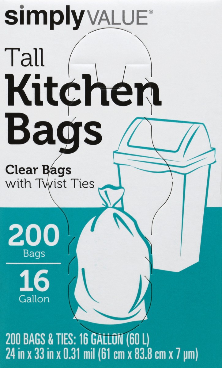 slide 2 of 4, Sv Can Liner Clear, 200 ct