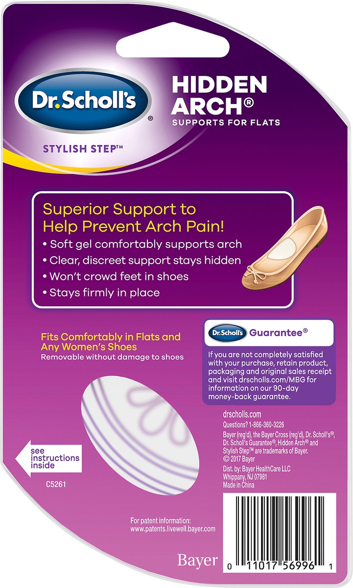 slide 3 of 3, Dr. Scholl's Hidden Arch Insoles 1 ea, 1 ct