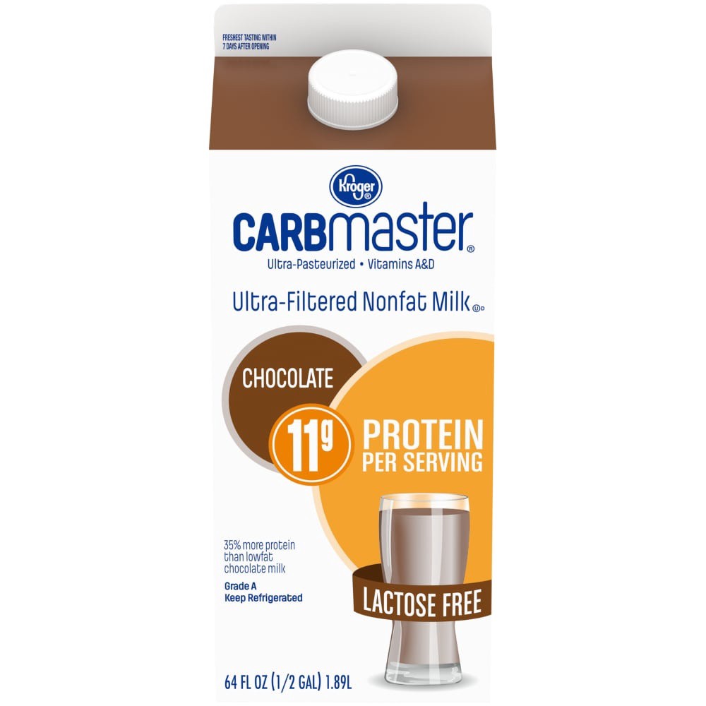 slide 1 of 1, Kroger Carbmaster Low Fat Chocolate Milk, 64 fl oz