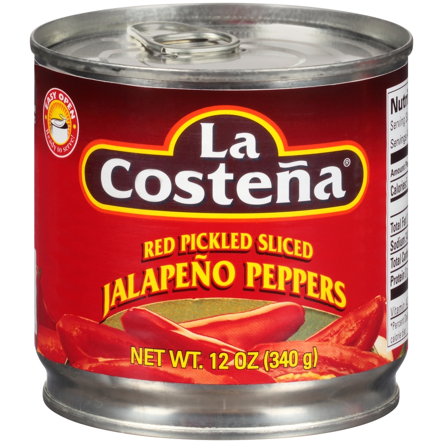 slide 1 of 1, La Costeña Red Pickled Sliced Jalapeno Peppers, 12 oz