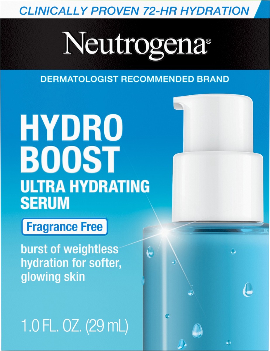 slide 5 of 8, Neutrogena Hydro Boost Ultra Hydrating Serum with Hyaluronic Acid, 1 Fl. Oz, 1 fl oz