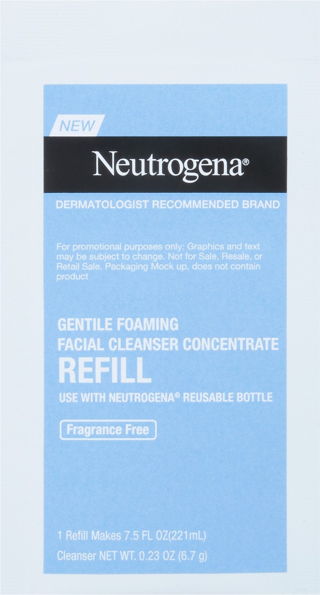 slide 8 of 10, Neutrogena Gentle Foaming Facial Cleanser Concentrate Refill - Fragrance Free - 7.5 fl oz, 7.5 fl oz