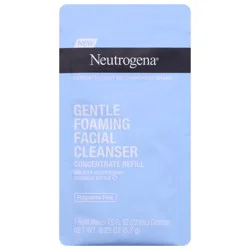 Neutrogena Gentle Foaming Face Cleanser Concentrate Refill, 0.23 oz