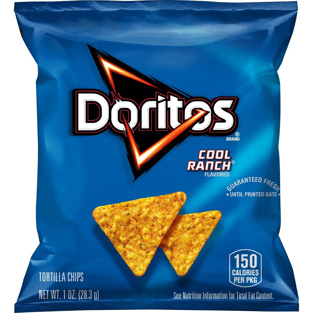 slide 3 of 5, Doritos Variety Pack Nacho Cheese/Cool Ranch Tortilla Chips 10 ea, 10 ct