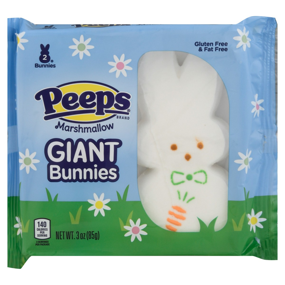 slide 5 of 14, Peeps Giant Bunnies 2Ct, 3 oz