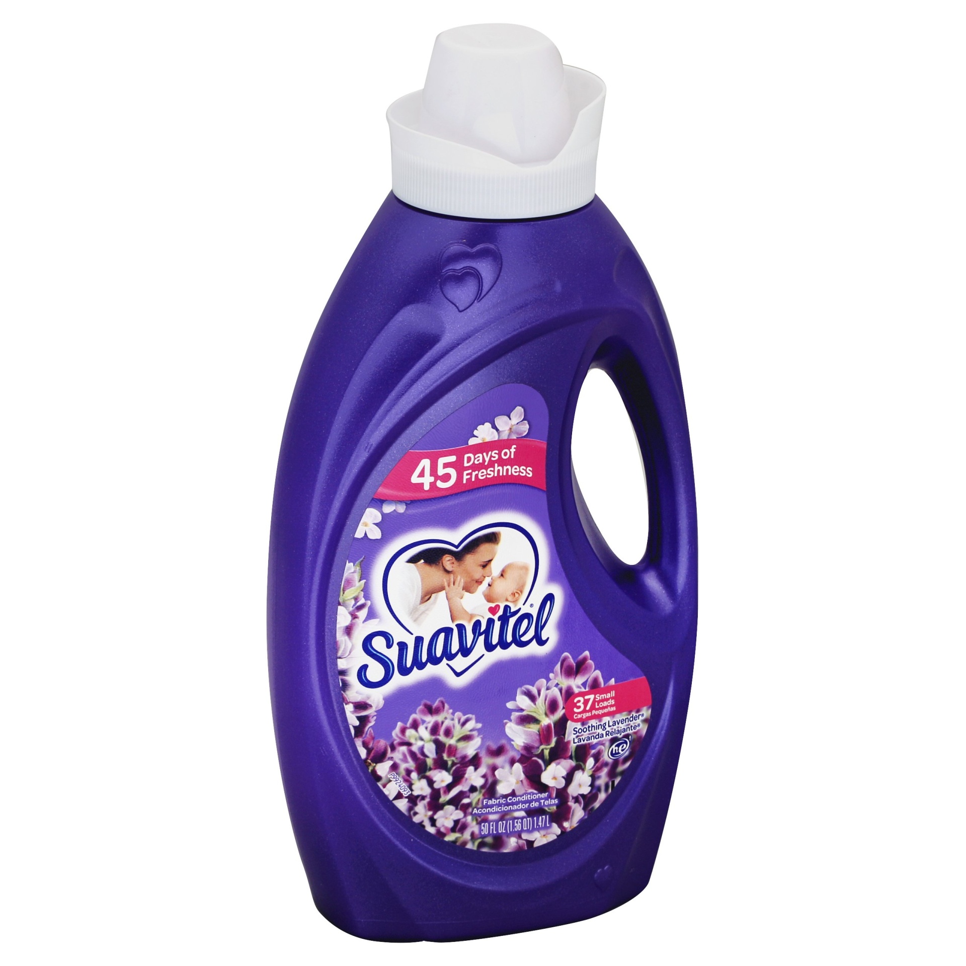 slide 1 of 6, Suavitel Soothing Lavender Liquid Fabric Softener, 50 fl oz