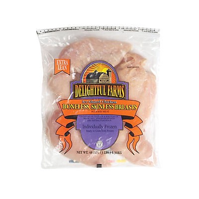 slide 1 of 1, Delightful Farms Boneless Skinless Chicken Breast, 48 oz