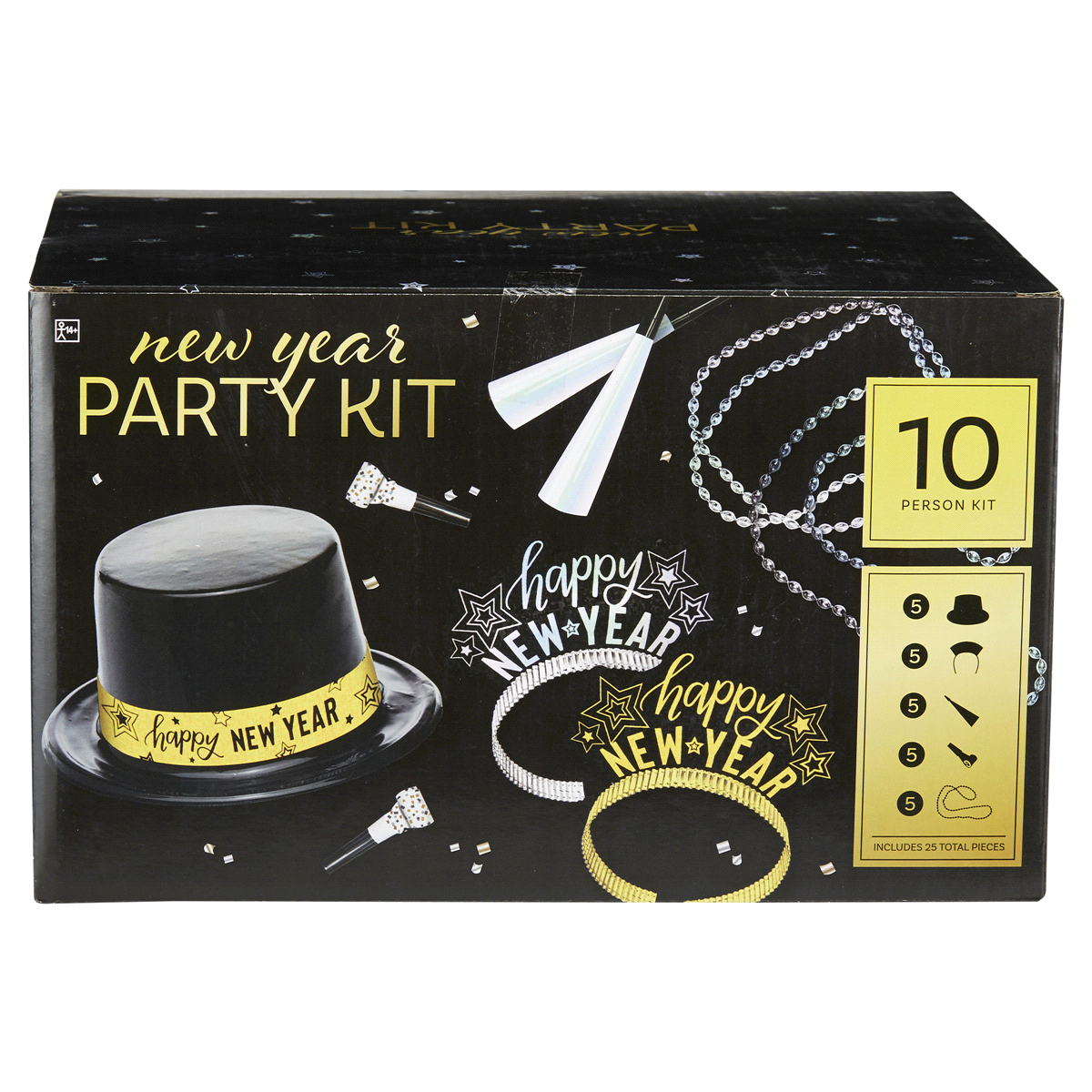 slide 25 of 29, Prismatic New Year's Party Kit for 10, 1 ct