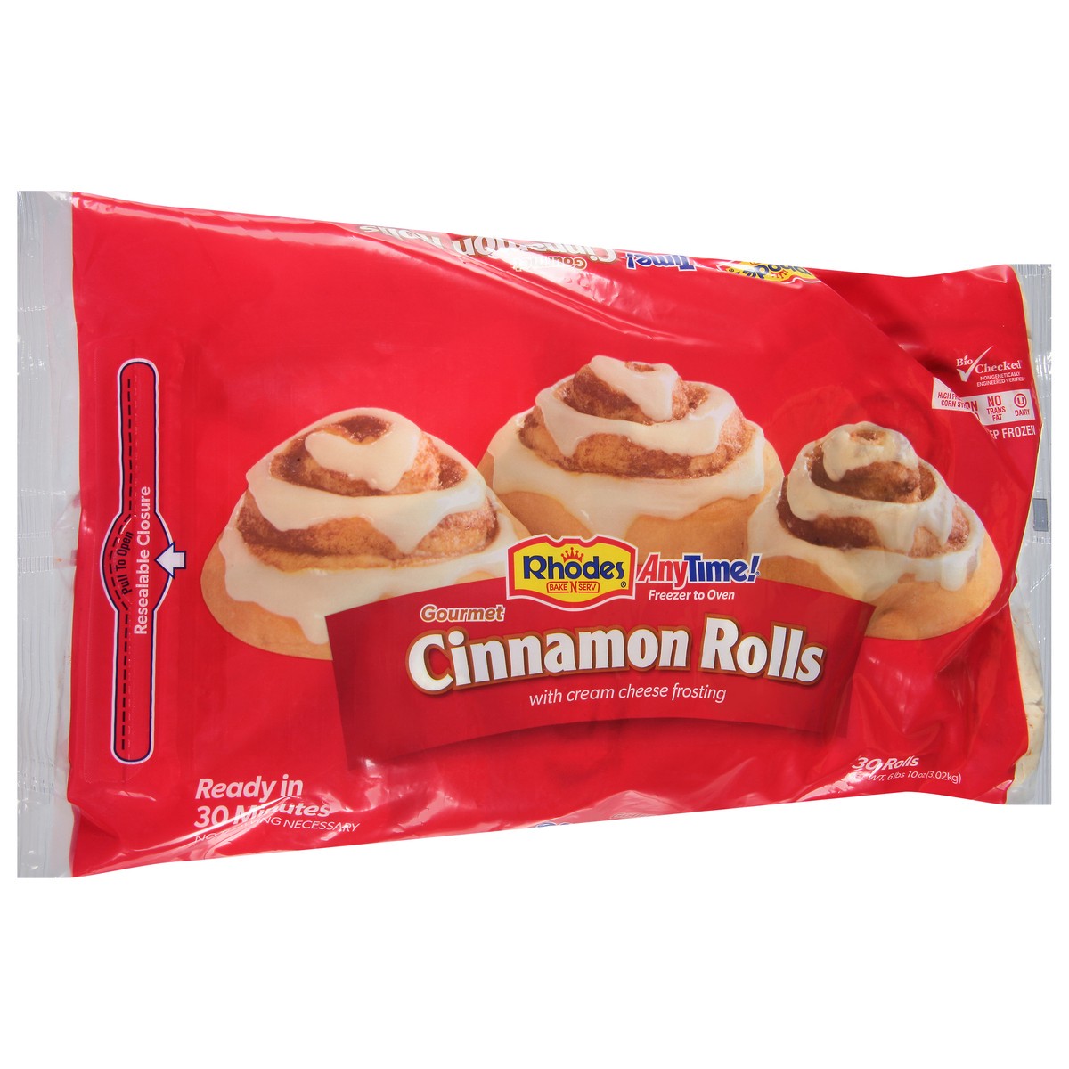 slide 10 of 11, Rhodes Cinnamon Rolls, 30 ct