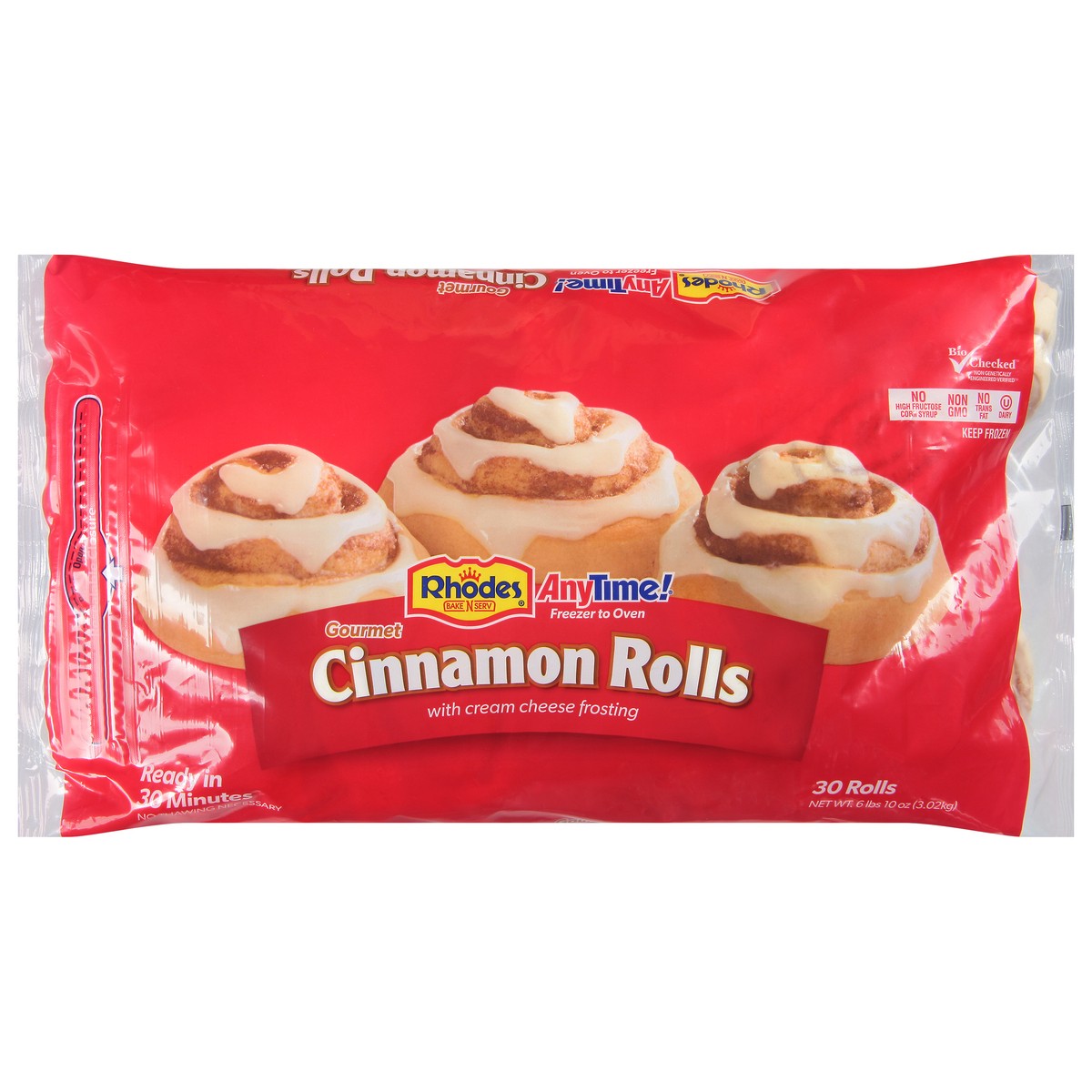 slide 1 of 11, Rhodes Cinnamon Rolls, 30 ct