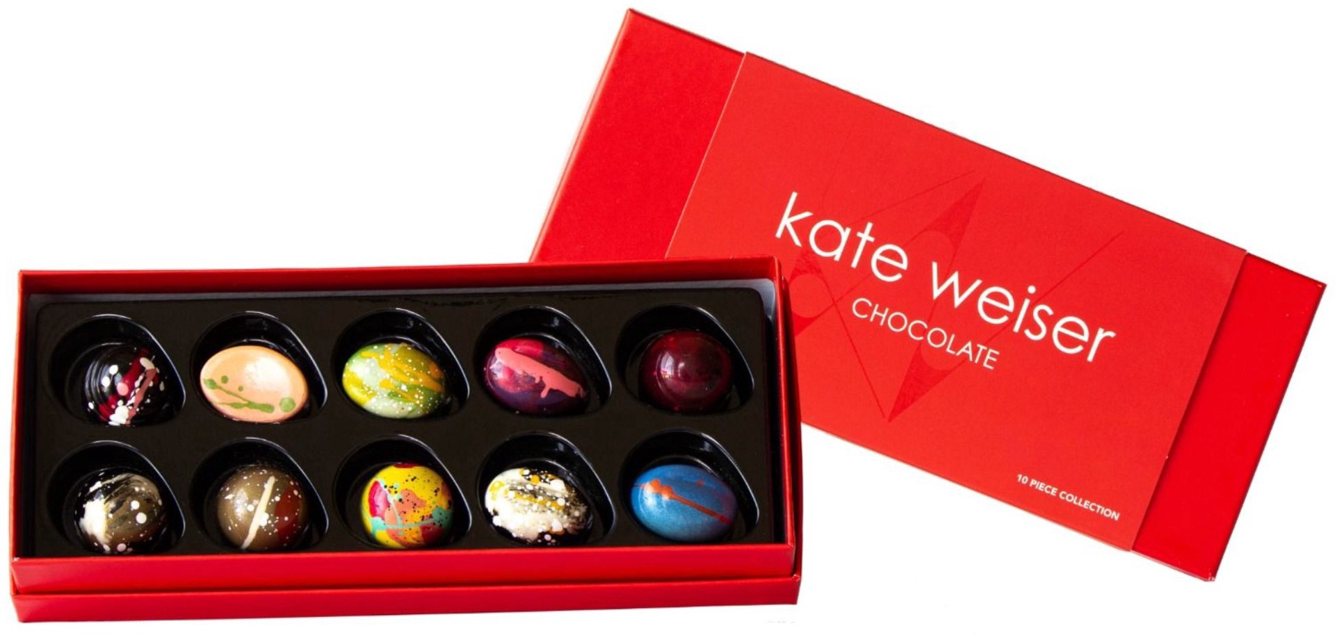 slide 1 of 1, Kate Weiser Chocolate Bonbon Box, 10 ct