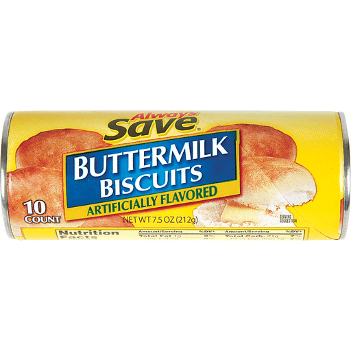 slide 1 of 1, Always Save Buttermilk Biscuits, 10 ct; 7.5 oz