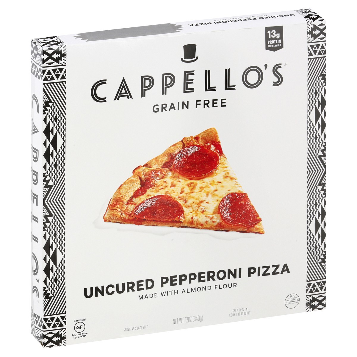 slide 5 of 9, Cappello's Grain Free Uncured Pepperoni Pizza, 12 oz