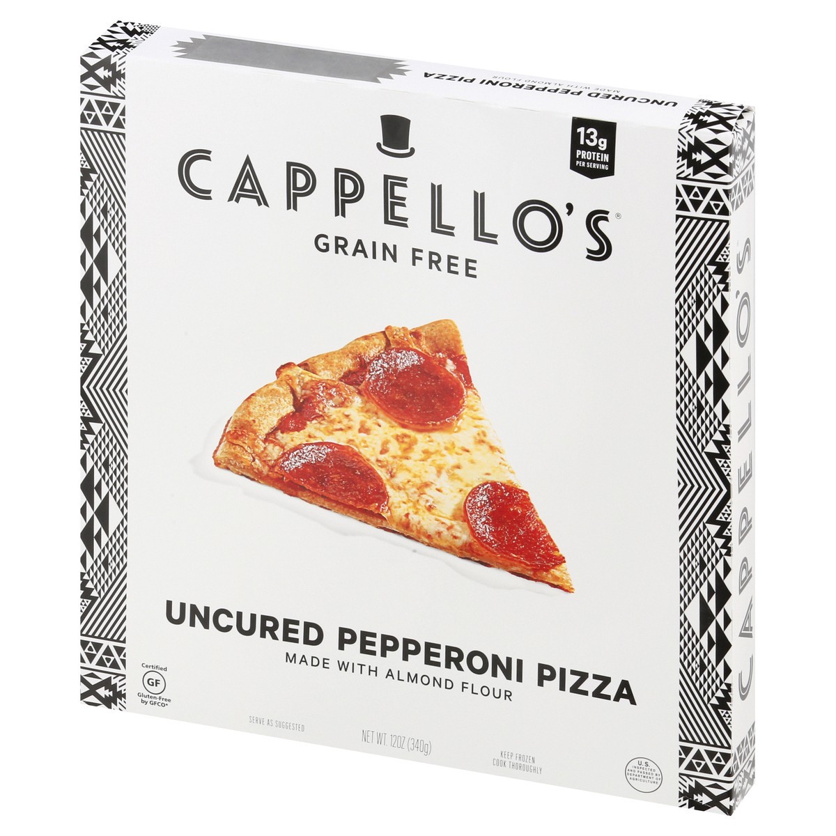 slide 3 of 9, Cappello's Grain Free Uncured Pepperoni Pizza, 12 oz