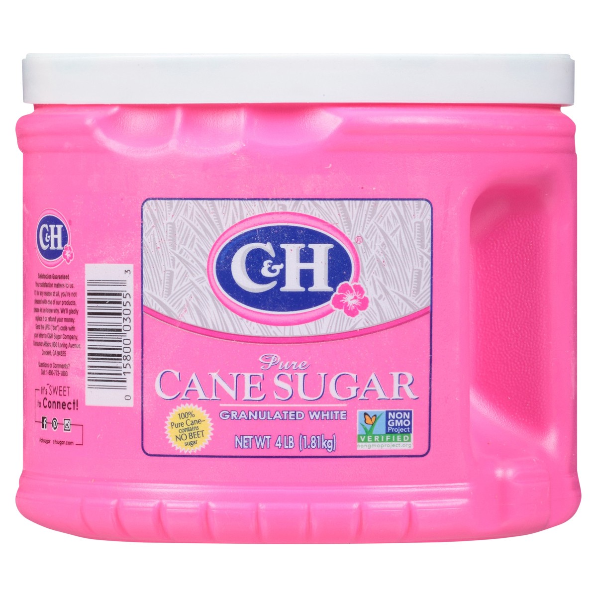 slide 1 of 7, C&H Pure Cane Granulated White Sugar 4 lb. Tub, 4 lb
