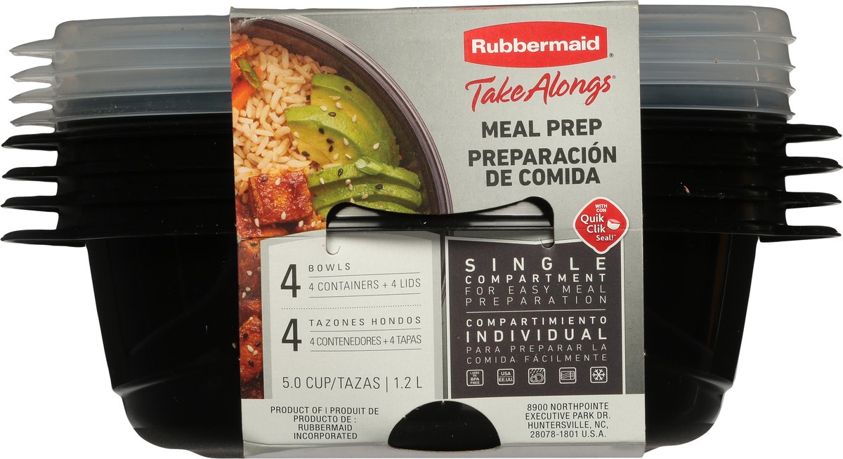 slide 5 of 9, Rubbermaid Tka Black Rounds, 4 ct