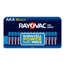 Rayovac High Energy AAA Alkaline Batteries 16 ea