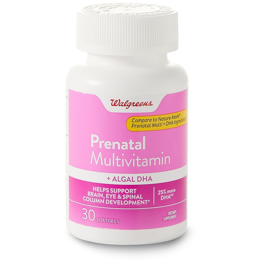 slide 1 of 5, Walgreens Prenatal Multivitamin Plus Dha Softgels, 30 ct
