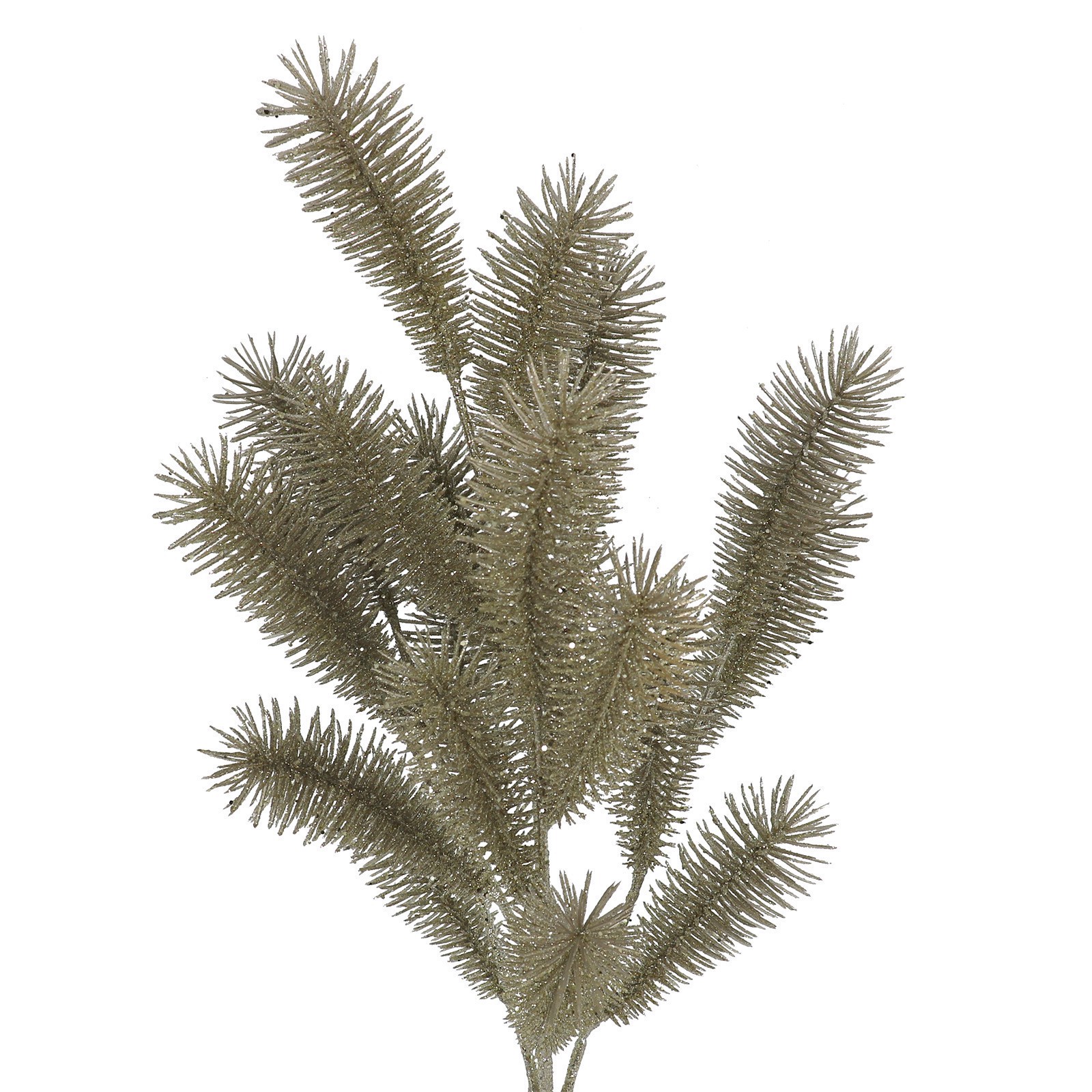slide 2 of 2, 20" Champagne Glitter Pine Deluxe Bush By Ashland, 11 in x 9 in x 20 in