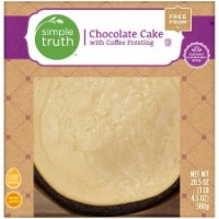 slide 1 of 1, Simple Truth Chocolate Cake With Coffee Frosting, 20.5 oz