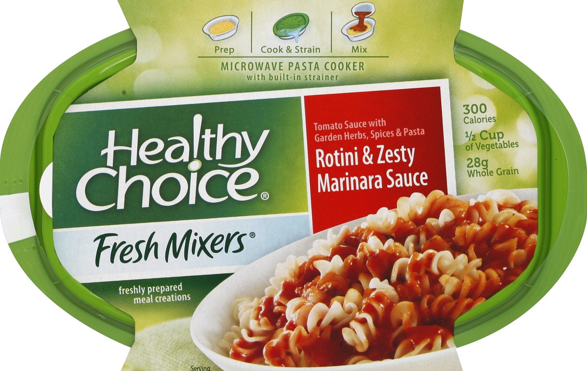 slide 2 of 6, Healthy Choice Fresh Mixers Rotini Zesty Marinara Sauce, 6.95 oz