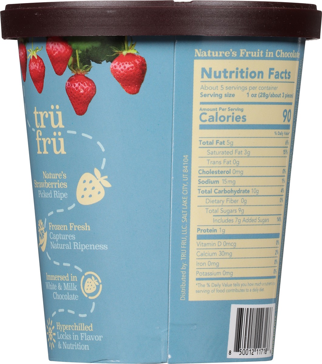 slide 5 of 9, Tru Fru White Stwberries Milk Choc, 5 oz